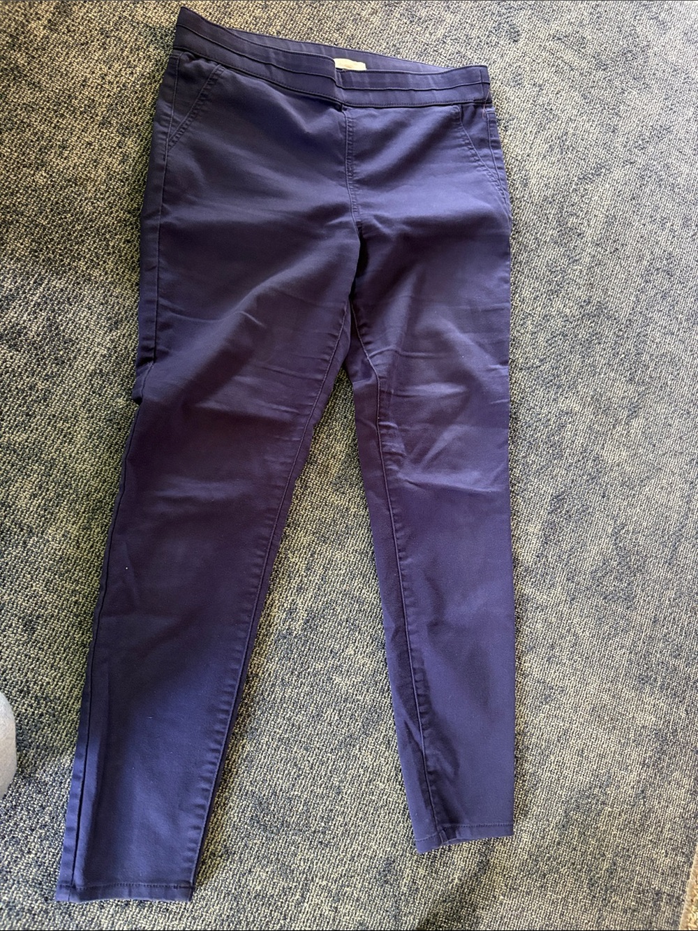 New York & Company Straight Leg Pants in Navy Blue